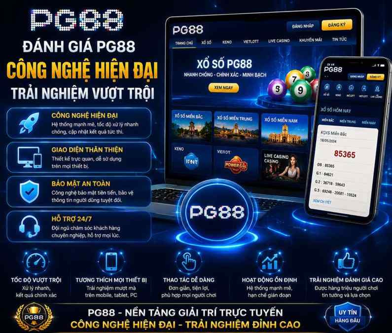 Đánh giá PG88 công nghệ hiện đại, giao diện thân thiện